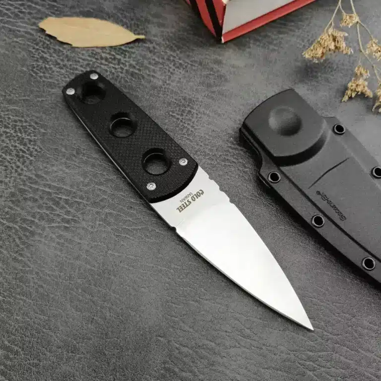 lame de chasse en acier satiné 5
