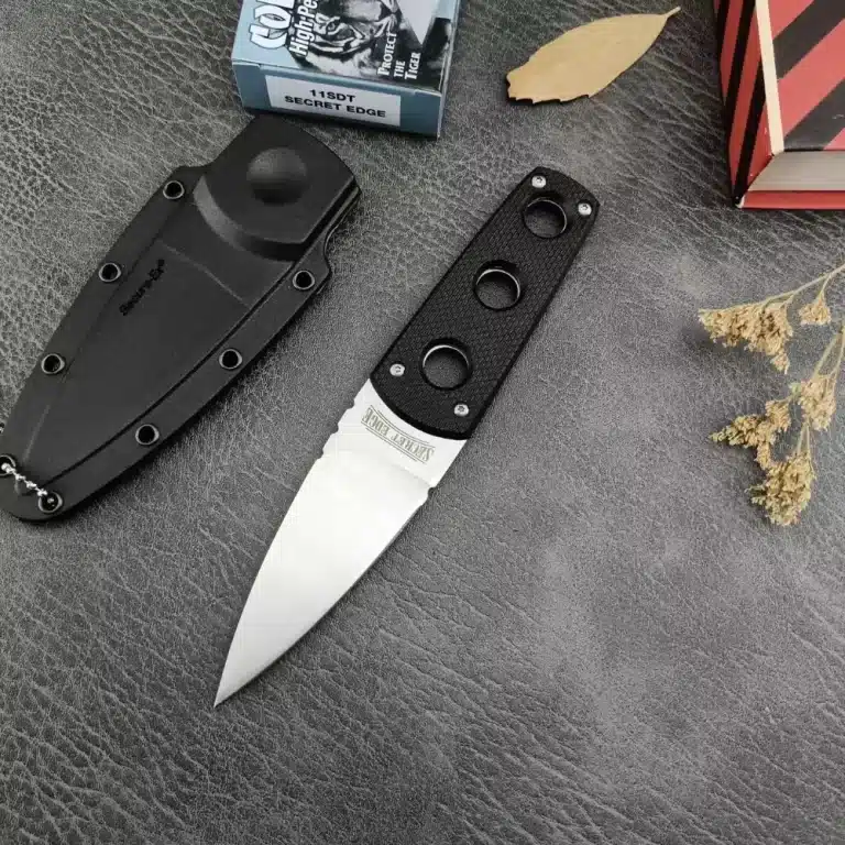 lame de chasse en acier satiné 1