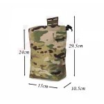 Pochette tactique MOLLE repliable pour étuis vides 2